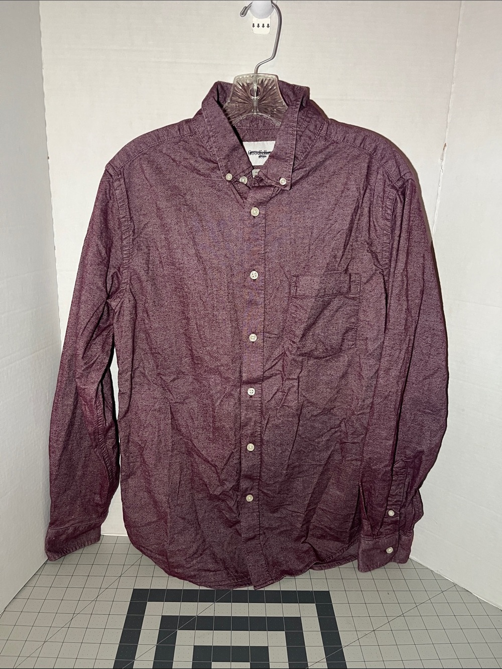 Goodfellow & Co Men's Button-Down Shirt - Burgundy